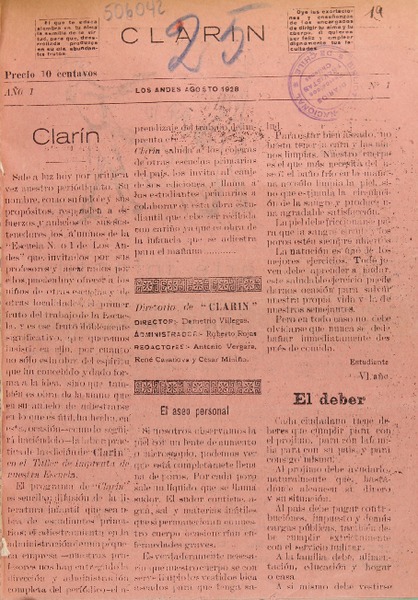 Clarín (Los Andes, Chile : 1928)