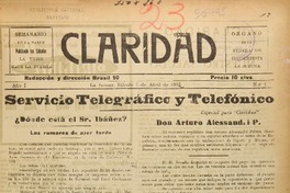 Claridad (La Serena, Chile : 1932)