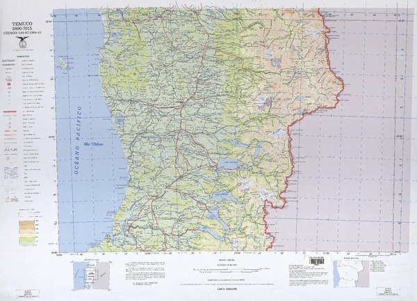 Temuco 3800-7015: carta terrestre