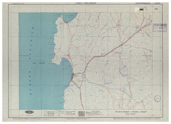 Antofagasta 2370 : carta preliminar [material cartográfico] : Instituto Geográfico Militar de Chile.