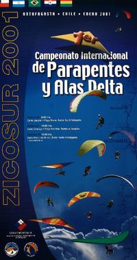 Campeonato internacional de parapentes y alas deltas Zicosur 2001.