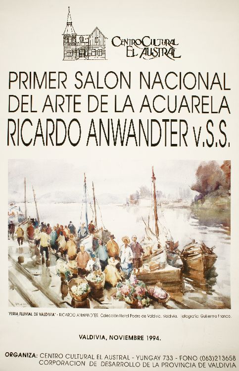 Primer salón nacional del arte de la acuarela Ricardo Anwandter v.S.S.