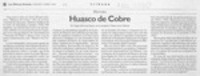 Huasco de cobre  [artículo] Sergio Martínez Baeza.