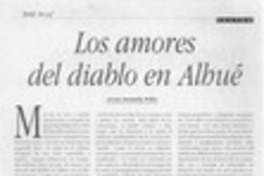 Los amores del diablo en Alhué  [artículo] Juan Andrés Piña.
