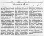 "Valparaíso de ayer"  [artículo] Lautaro Robles.