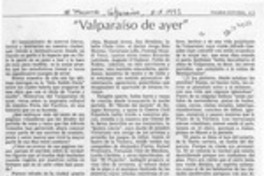 "Valparaíso de ayer"  [artículo] Lautaro Robles.