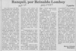 Ranquil, por Reinaldo Lomboy