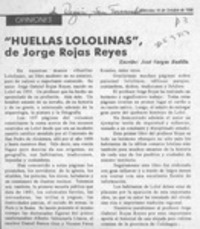 "Huellas lololinas"  [artículo] José Vargas Badilla.