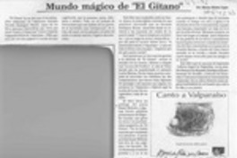 Mundo mágico de "El Gitano"  [artículo] Marino Muñoz Lagos.