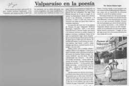 Valparaíso en la poesía  [artículo] Marino Muñoz Lagos.