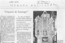 Organos de Santiago  [artículo].