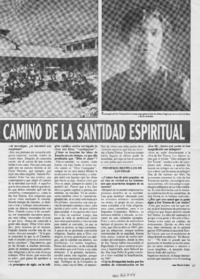 El camino de la santidad espiritual  [artículo] Ana María López.