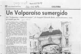 Un Valparaíso sumergido  [artículo] Rodolfo Gambetti.
