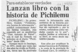 Lanzan libro con la historia de Pichilemu  [artículo].