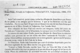 Neruda en Valparaíso  [artículo] Carlos Ruiz-Tagle G.