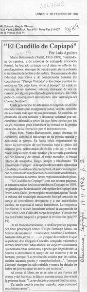 "El caudillo de Copiapó"  [artículo] Luis Aguilera.