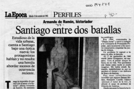 Santiago entre dos batallas  [artículo].