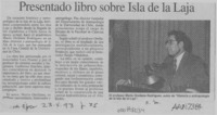 Presentado libro sobre Isla de la Laja  [artículo].