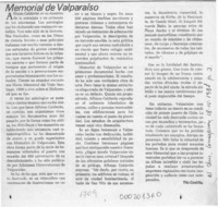 Memorial de Valparaíso  [artículo] Tito Castillo.