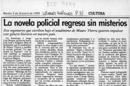 La novela policial regresa sin misterios  [artículo] Angélica Rivera.