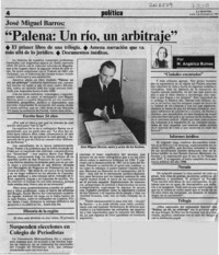 "Palena, un río, un arbitraje"  [artículo] M. Angélica Bulnes.