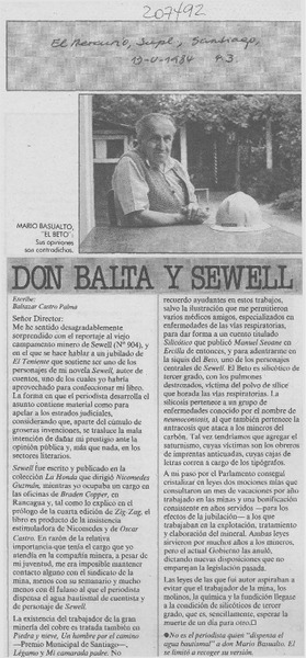 Don Balta y "Sewell"