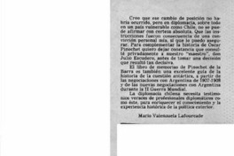Memorias diplomáticas  [artículo] Mario Valenzuela Lafourcade.
