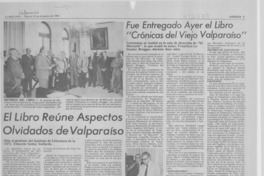 El Libro reúne aspectos olvidados de Valparaíso, dijo el profesor del Instituto de Literatura de la UCV, Eduardo Godoy Gallardo