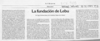 La fundación de Lebu  [artículo] Sergio Martínez Baeza.