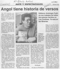 Angol tiene historia de versos  [artículo].