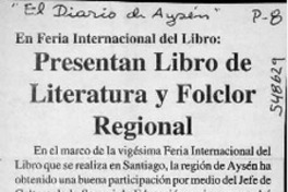 Presentan libro de literatura y folclor regional  [artículo]