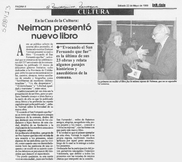 Neiman presentó nuevo libro  [artículo]