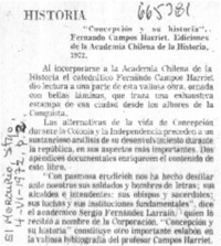 "Concepción y su historia".  [artículo]