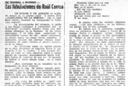 Las fábulaciones de Raúl Correa  [artículo] P. Vega G.