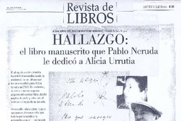 Hallazgo: el libro que Pablo Neruda le dedicó a alicia Urrutia