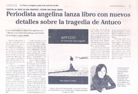 Periodista angelina lanza librto con nuevos detalles sobre la tragedia de Antuco