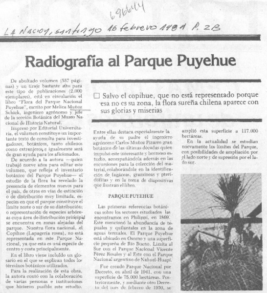 Radiografía al paruqe Puyehue.