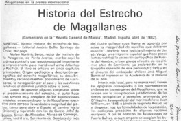 Historia del Estrecho de Magallanes