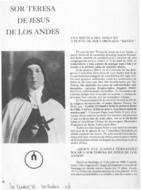 Sor Teresa de Jesús de los Andes.