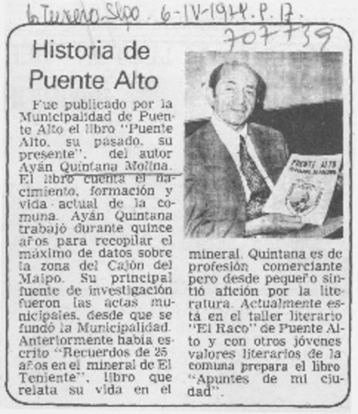 Historia de Puente Alto.