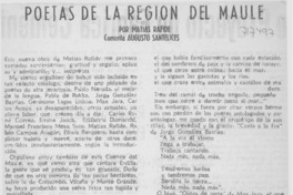 Poetas de la Región del Maule