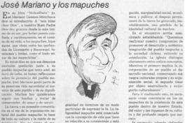 José Mariano y los mapuches