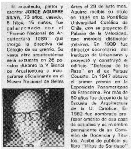 Jorge Aguirre Silva.
