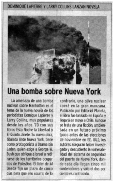 Una bomba sobre Nueva York