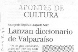 Lanzan diccionario de Valparaíso