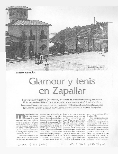 Glamour y tenis en Zapallar