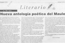 "Nueva antología poética del Maule"  [artículo] Luis Agoni Molina
