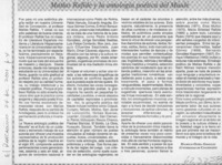 Matías Rafide y la antología poética del Maule