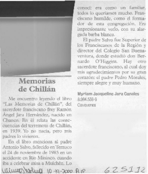 Memorias de Chillán