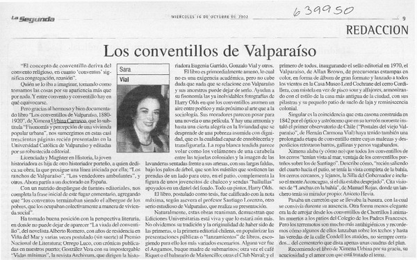 Los conventillos de Valparaíso  [artículo] Sara Vial